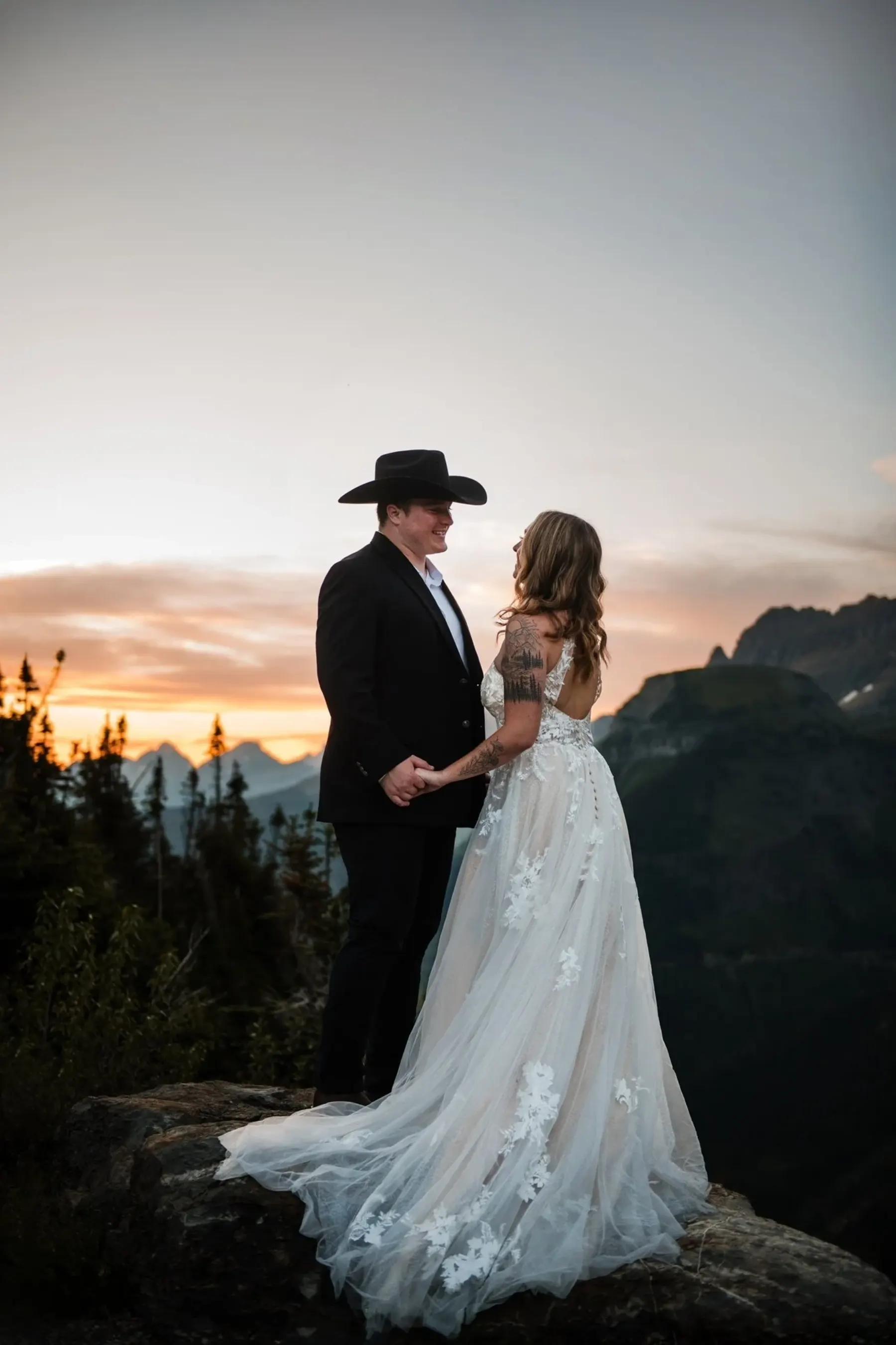 Tex and Molly Kelly at sunset