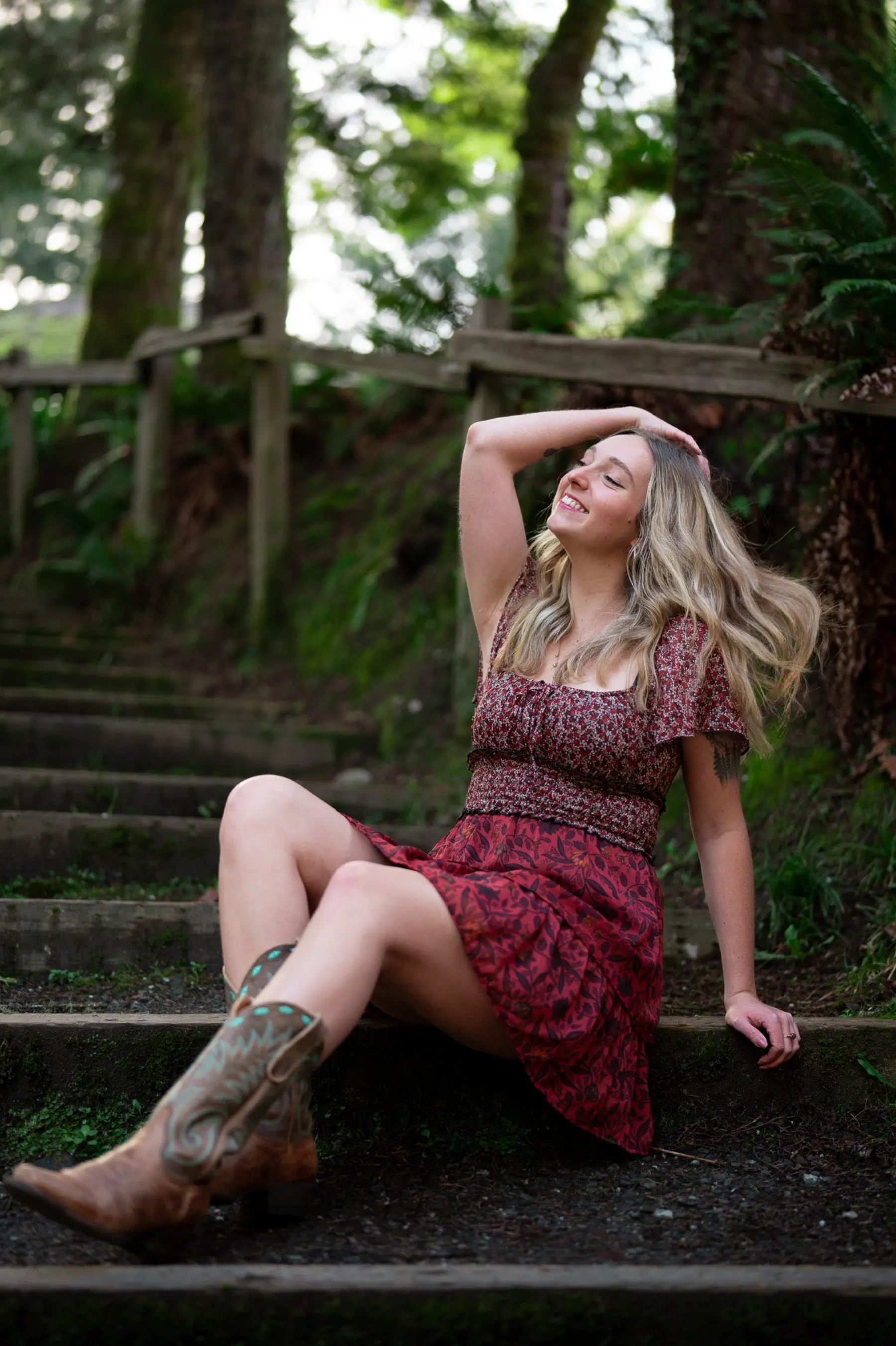 Hard-light directional editorial portrait