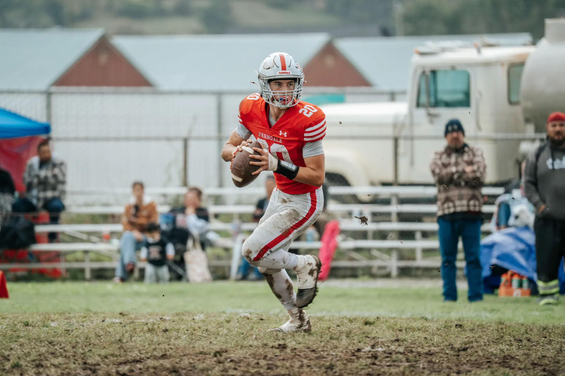 Ferndale varsity football game action, frame 2