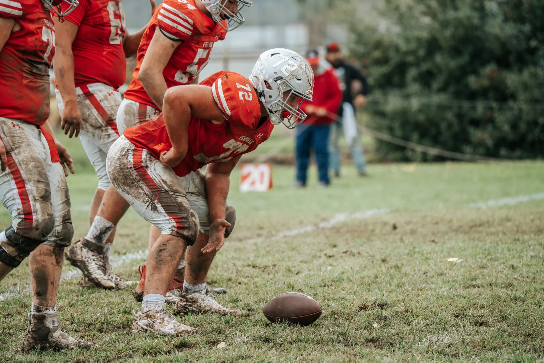 Ferndale varsity football game action, frame 3