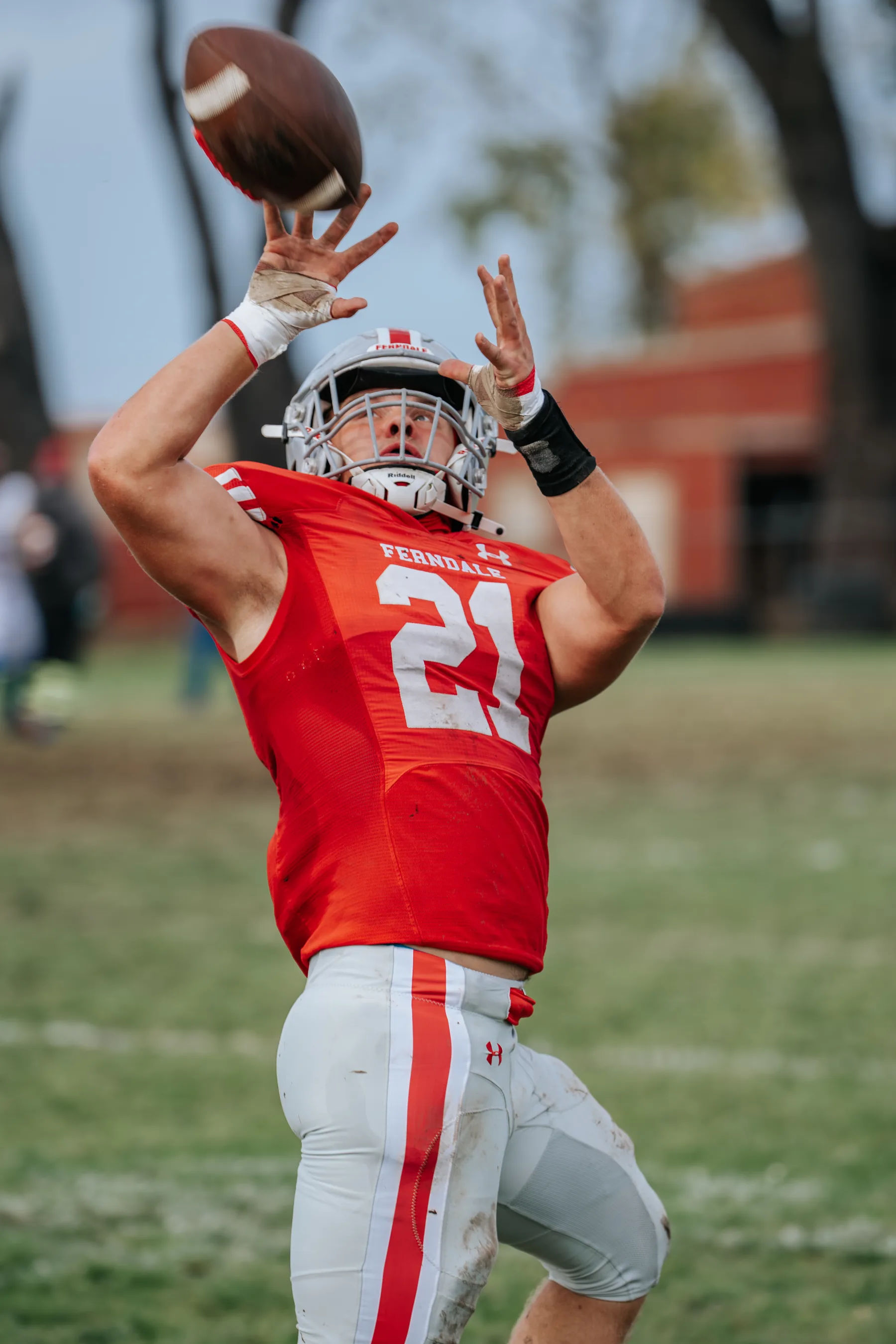 Ferndale varsity football game action, frame 20