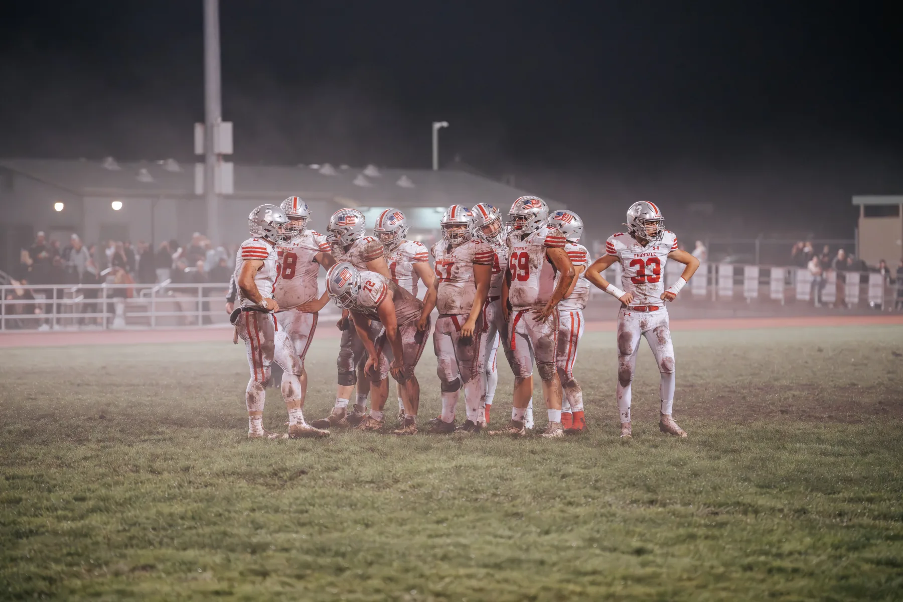 Varsity football action from the Ferndale vs. Arcata game, frame 1