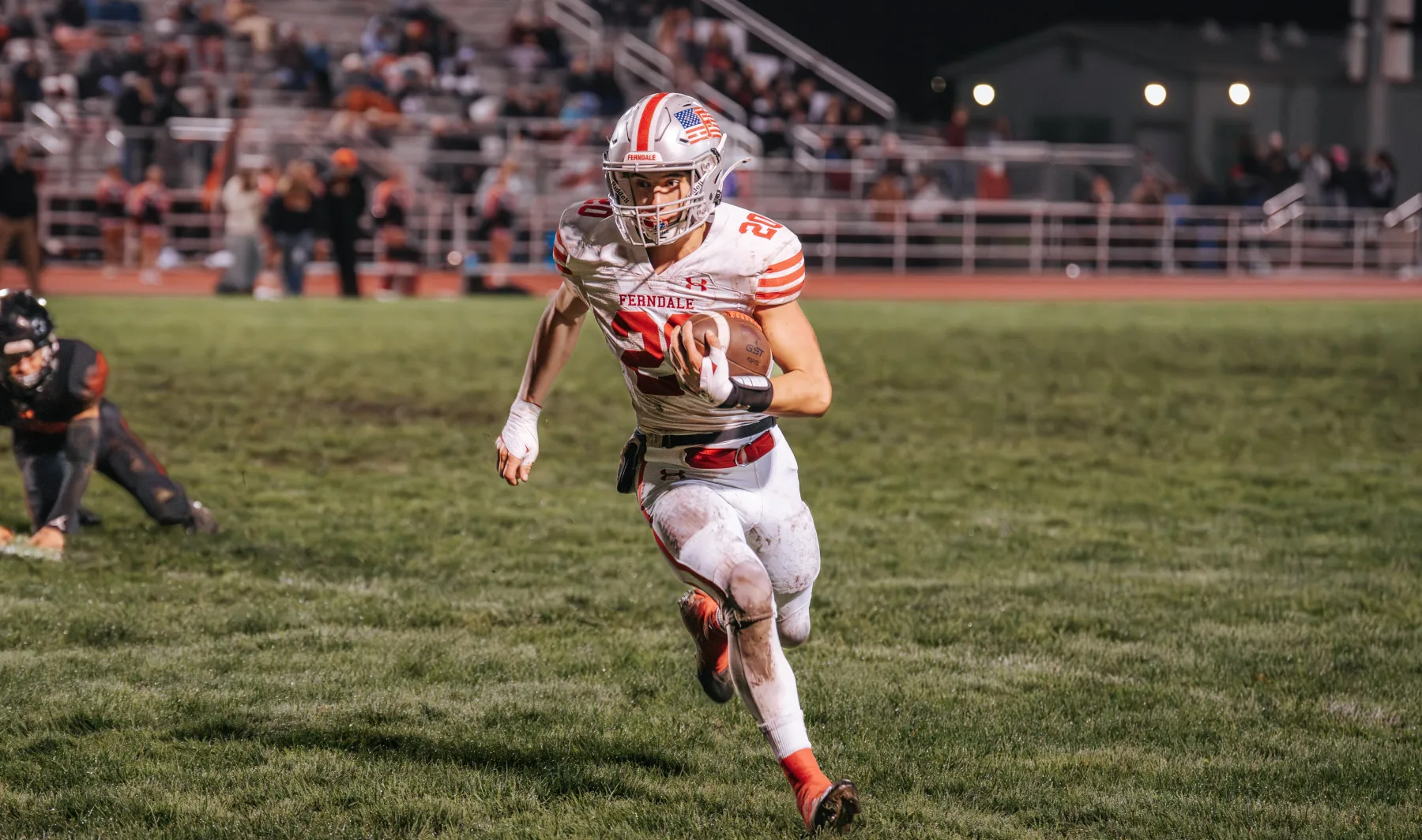 Varsity football action from the Ferndale vs. Arcata game, frame 3