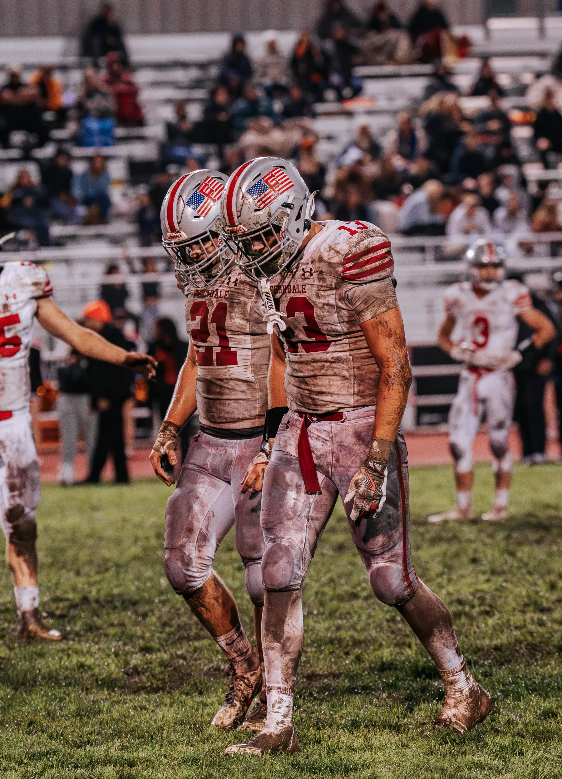 Varsity football action from the Ferndale vs. Arcata game, frame 7