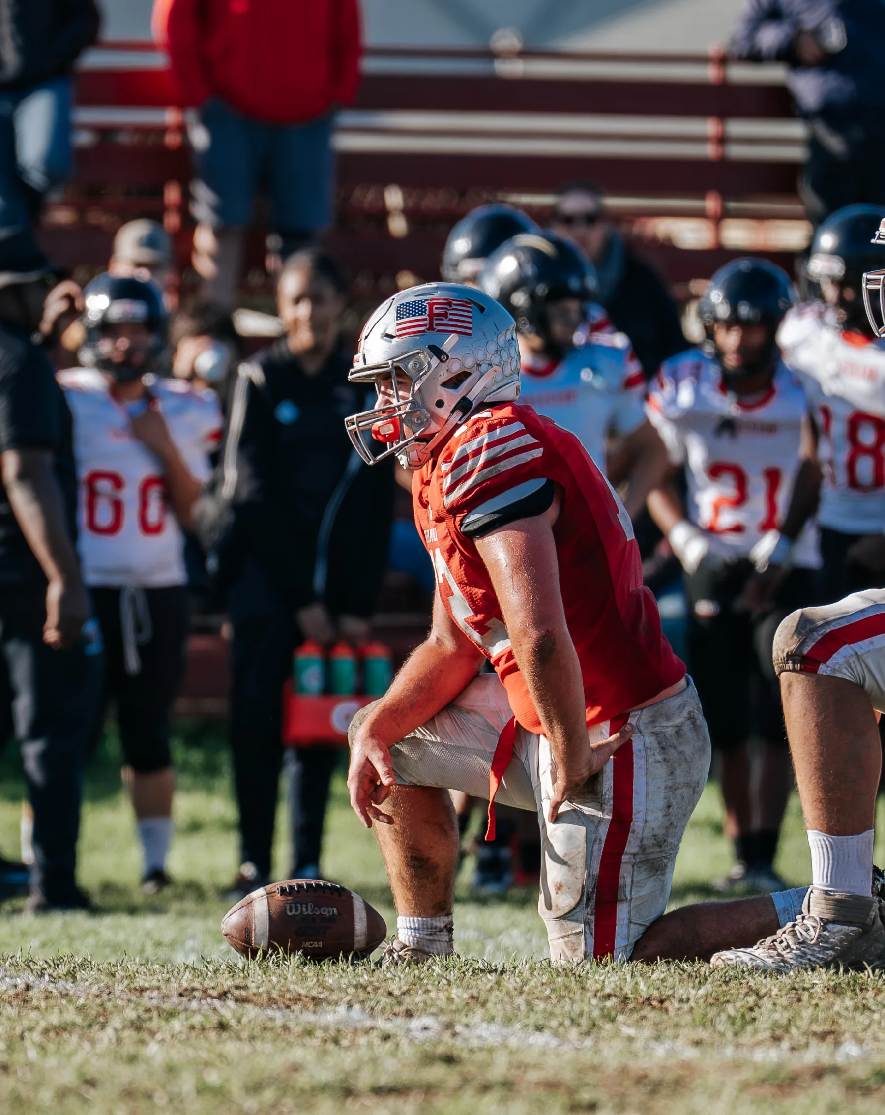 Varsity football action from the Ferndale vs. Salesian game, frame 4