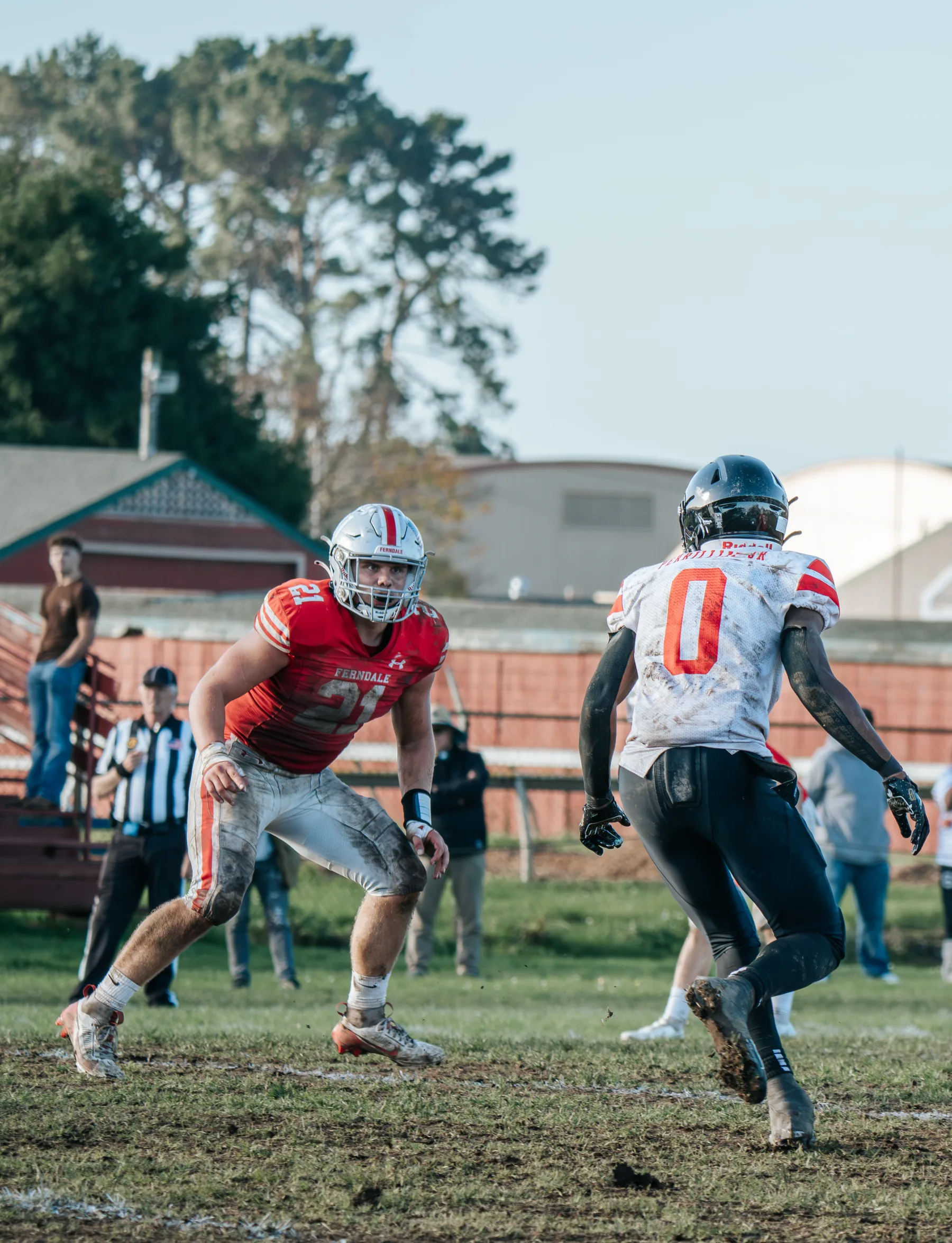Varsity football action from the Ferndale vs. Salesian game, frame 6
