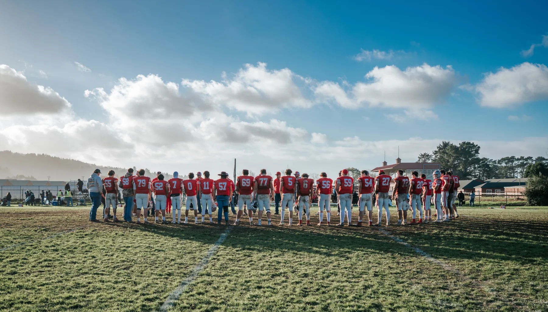 Varsity football action from the Ferndale vs. Salesian game, frame 9