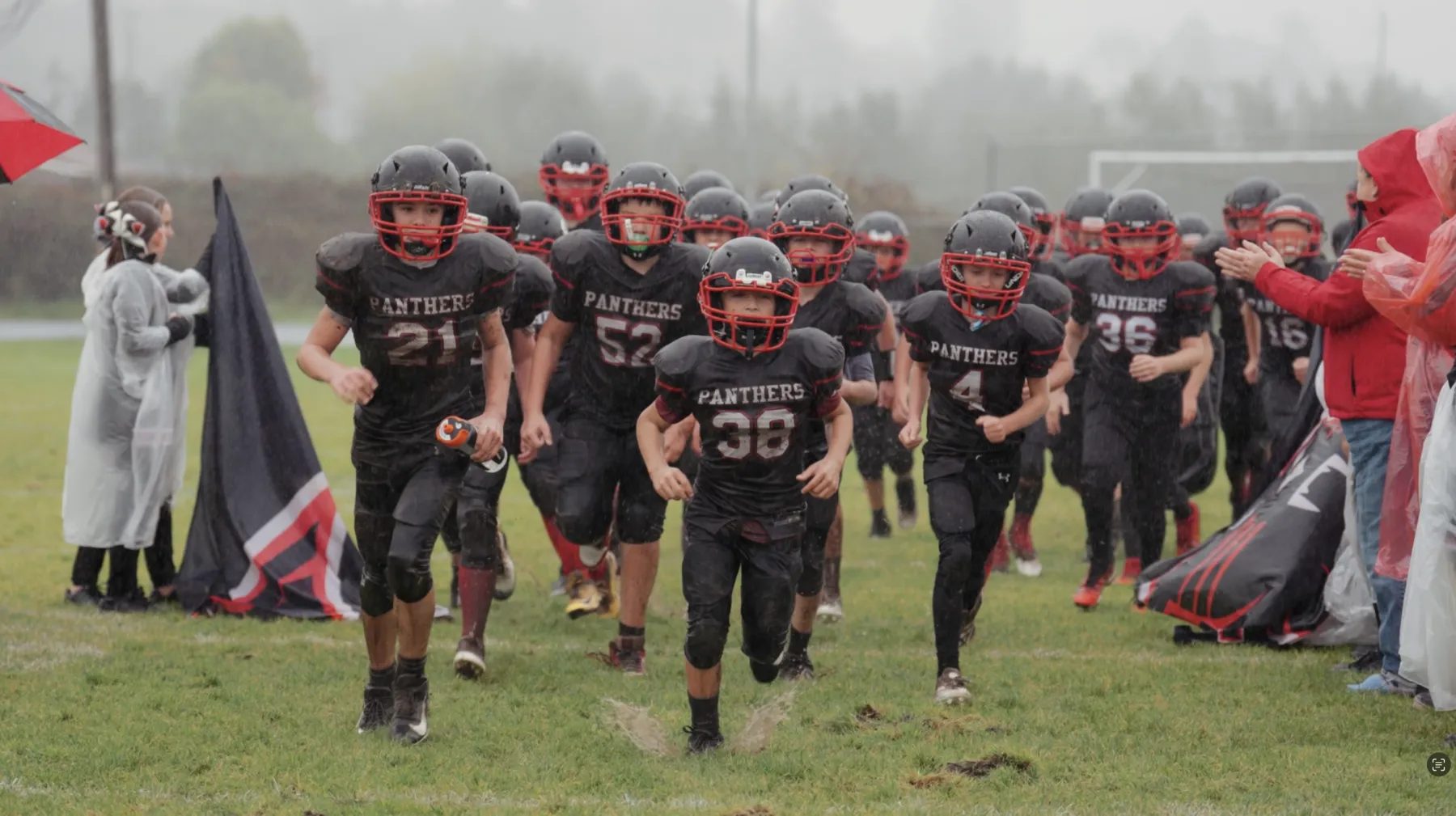 Frame from a Humboldt County sports highlight reel