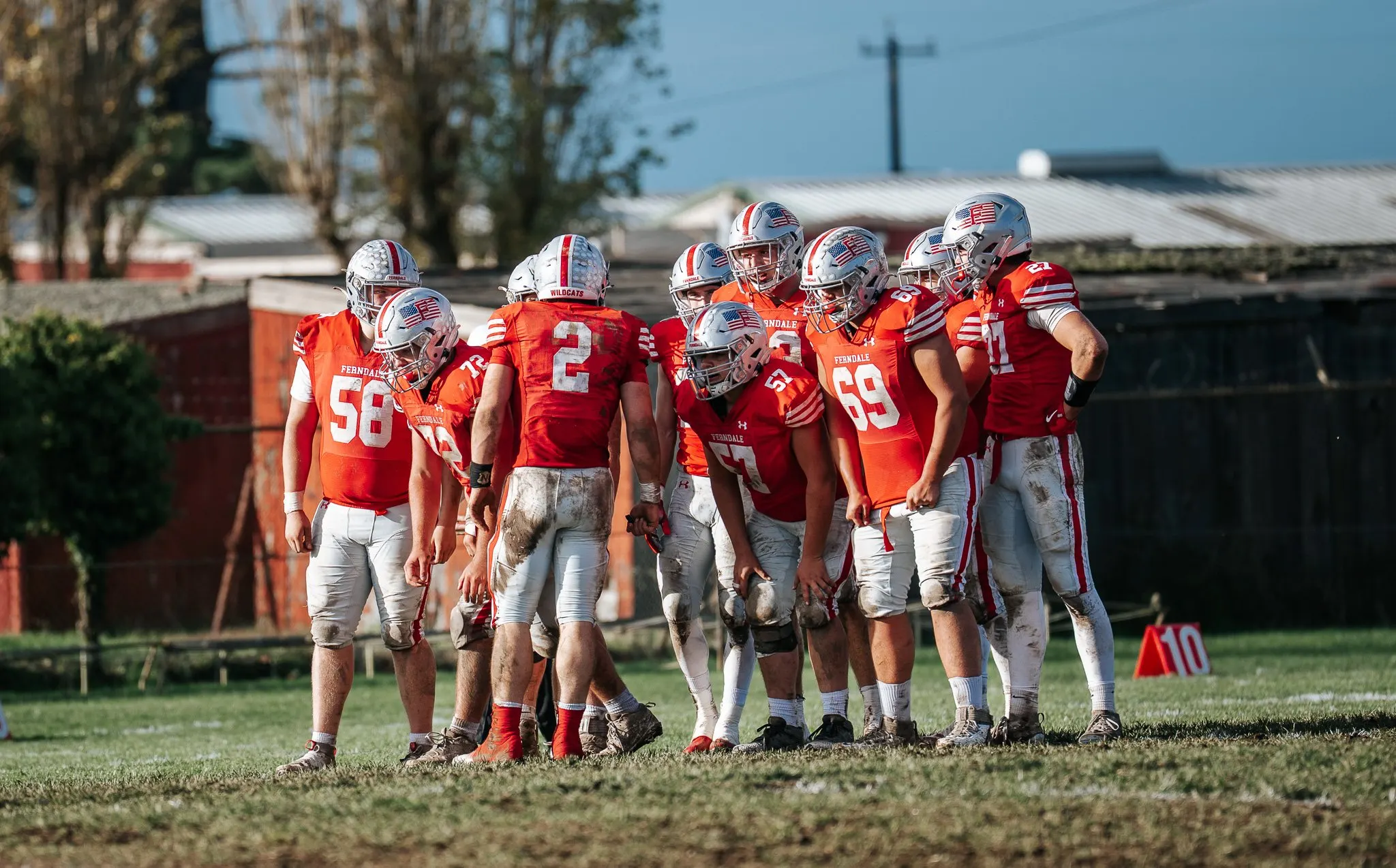 High school athlete mid-play during game coverage
